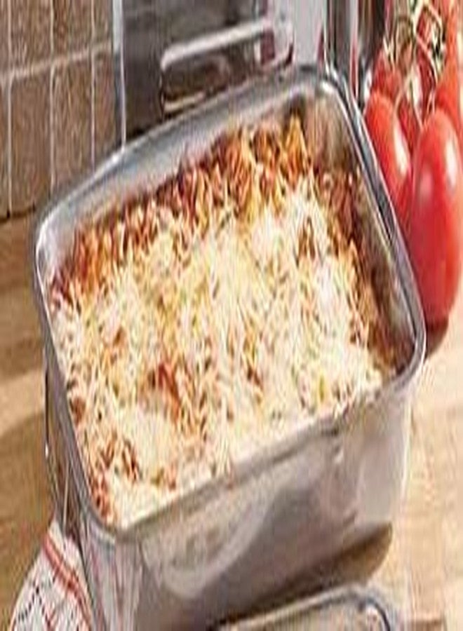 Chef Direct Stainless Steel Roasting Pan with Folding Handles - (Silver, 35cm) - Image 3